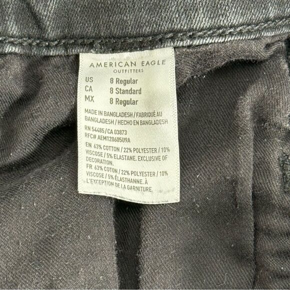 American Eagle The Dream Jean raw hem high waisted jegging Jean women’s size 8 - Picture 7 of 7